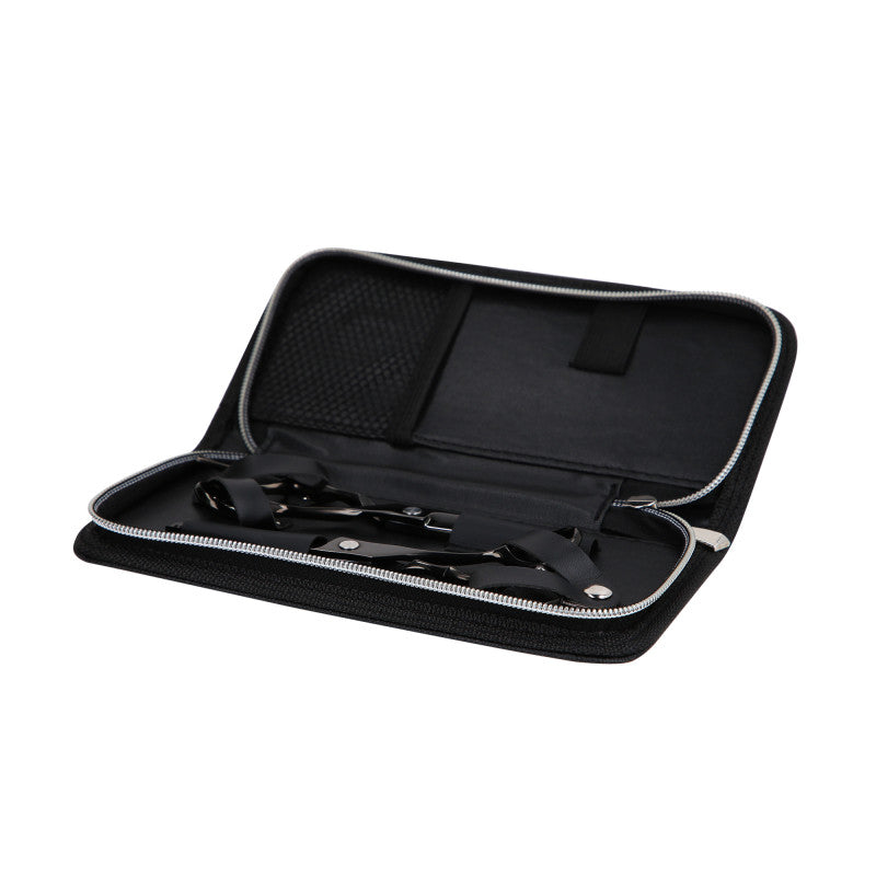 LUSSONI ECLIPSE SERIES Profesjonalne nożyczki fryzjerskie (czarne): degażówki 6″, nożyczki do cięcia 5,5″ + etui #4