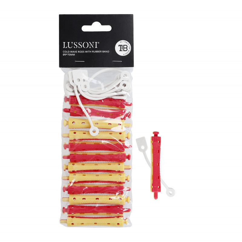 LUSSONI Wałki do trwałej ondulacji na zimno, 9x70mm, 12 szt.