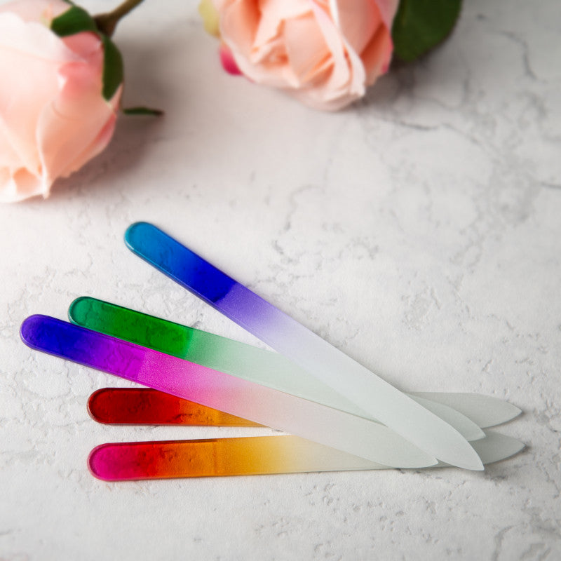 MIMO Glasnagelfeile Mit Regenbogenmuster  #3