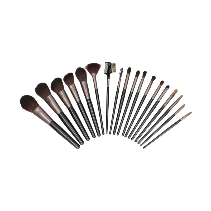 MIMO 18 stck Makeup Pinsel-Set, Schwarz #3