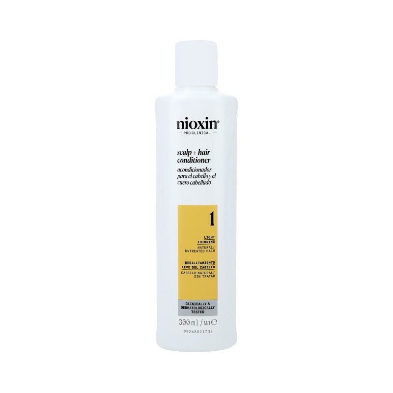 NIOXIN PRO CLINICAL 1 Après-shampoing fortifiant pour cheveux naturels et légèrement clairsemés 300 ml