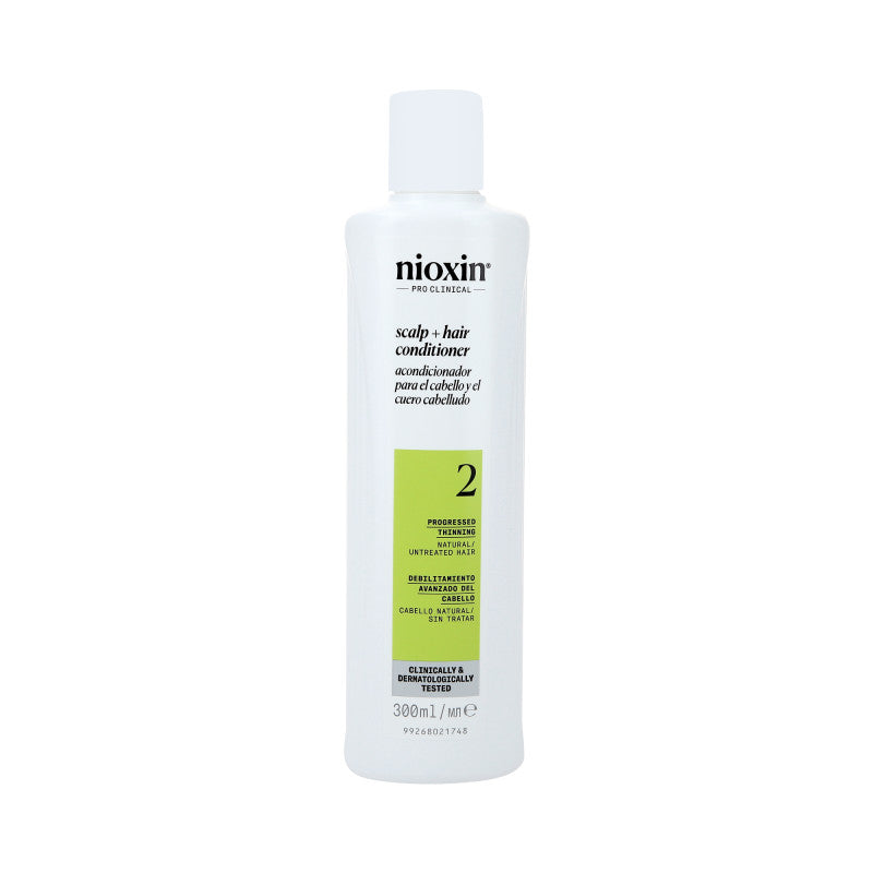NIOXIN PRO CLINICAL 2 Après-shampoing fortifiant pour cheveux naturels et clairsemés 300 ml