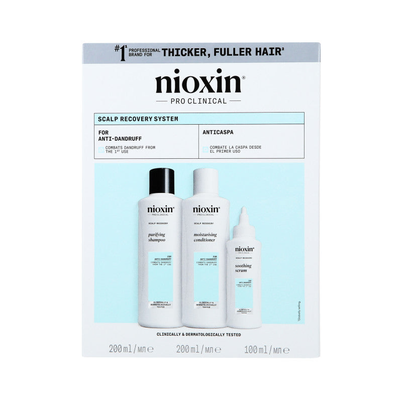 NIOXIN PRO CLINICAL SCALP RECOVERY KIT Łagodzący zestaw do pielęgnacji włosów 2 x 200 ml + 100 ml #2