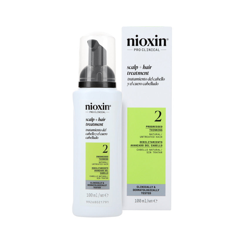 NIOXIN PRO CLINICAL SCALP TREATMENT 2 Traitement pour cheveux naturels et clairsemés 100 ml