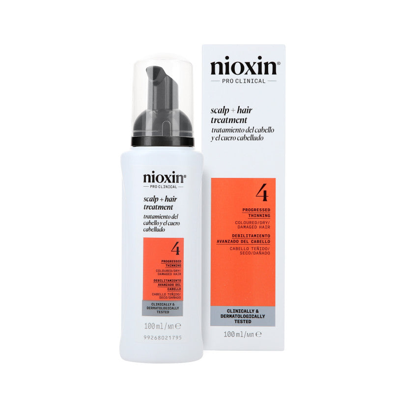 NIOXIN PRO CLINICAL SCALP TREATMENT 4 Traitement pour cheveux colorés avec amincissement progressif 100 ml
