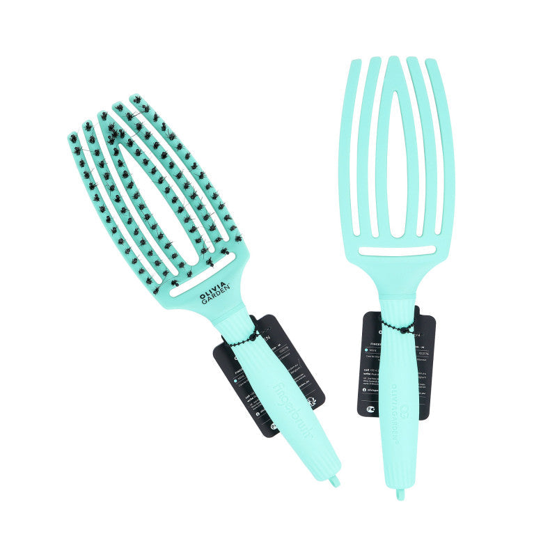 OLIVIA GARDEN FINGERBRUSH Szczotka do włosów Combo Mint M