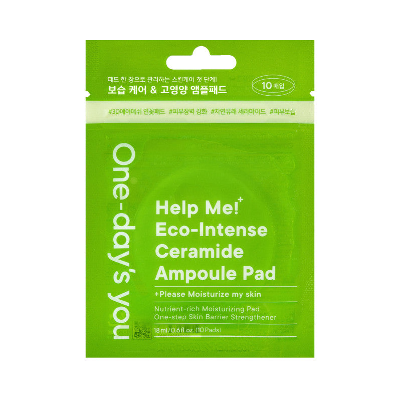 ONE-DAY’S YOU HELP ME ECO-INTENSE Nawilżające płatki z ceramidami 18 ml (10 szt.)