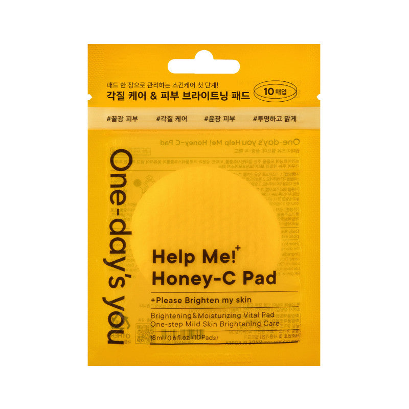 ONE-DAY’S YOU HELP ME HONEY-C PAD Rozjaśniające płatki tonizujące 18 ml (10 szt.)