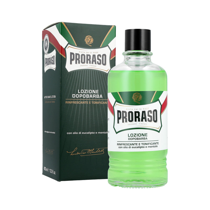 PRORASO GREEN Odświeżająca woda po goleniu do skóry normalnej 400 ml