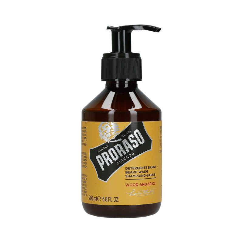 PRORASO SINGLE BLADE Wood And Spice Szampon do brody 200 ml