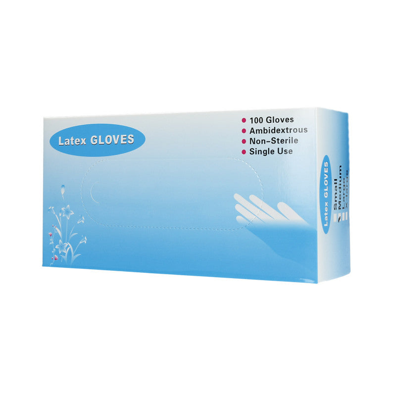 Gants jetables en latex blanc non poudré 9 '' taille L 100pcs