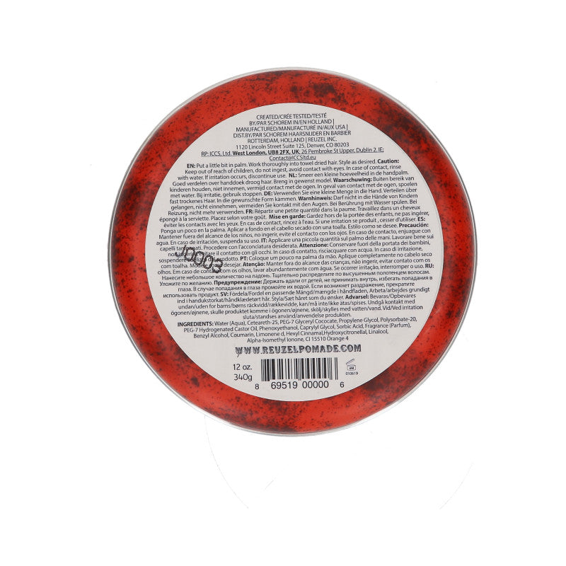 REUZEL Red Rote Haarpomade auf Wasserbasis 340g #2