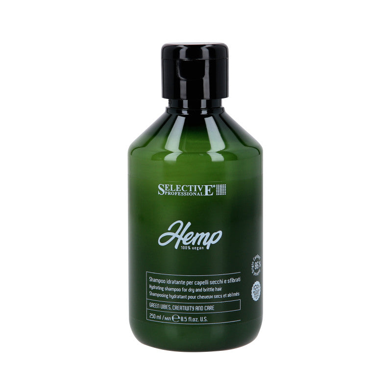 SELECTIVE HEMP VEGAN Feuchtigkeitsspendendes Haarshampoo mit Hanfsamenöl 250ml
