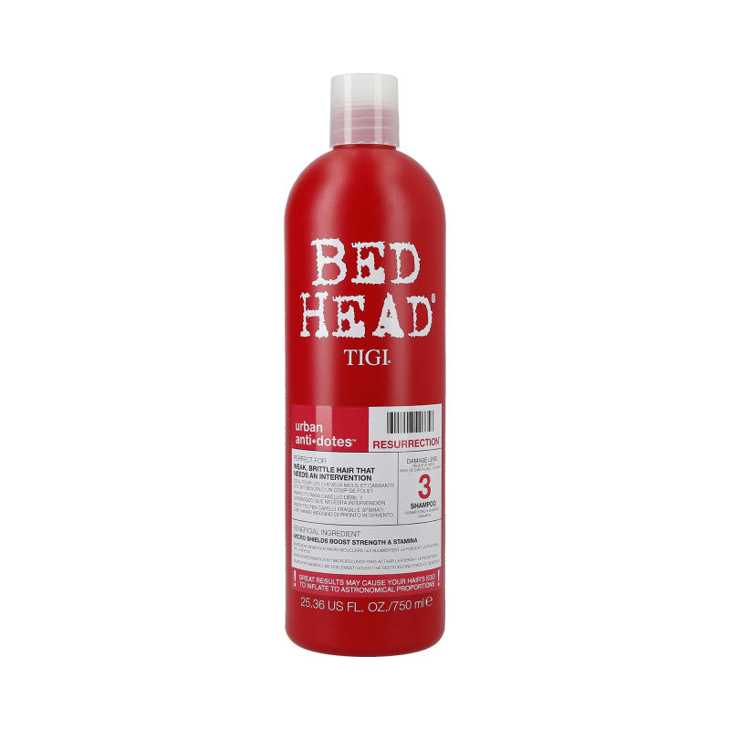TIGI BED HEAD URBAN ANTIDOTES Resurrection Szampon do włosów słabych i łamliwych 750 ml