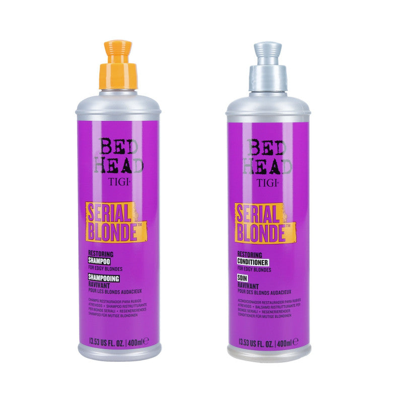 TIGI SERIAL BLONDE Zestaw do włosów blond Szampon 400 ml + Odżywka 400 ml