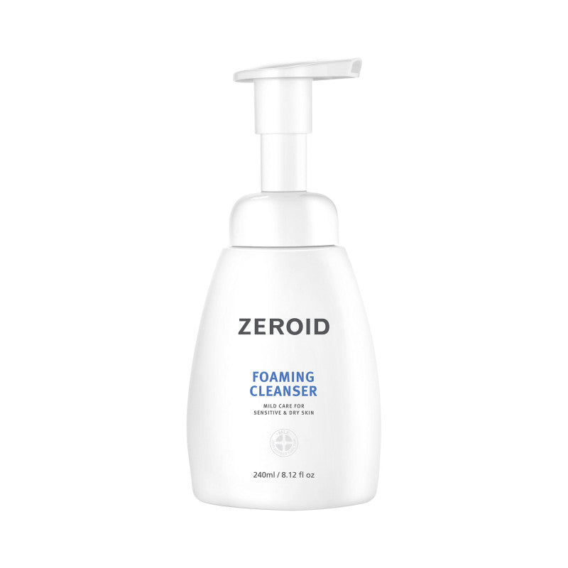 ZEROID Mousse nettoyante hypoallergénique pour peaux sèches et sensibles 240 ml