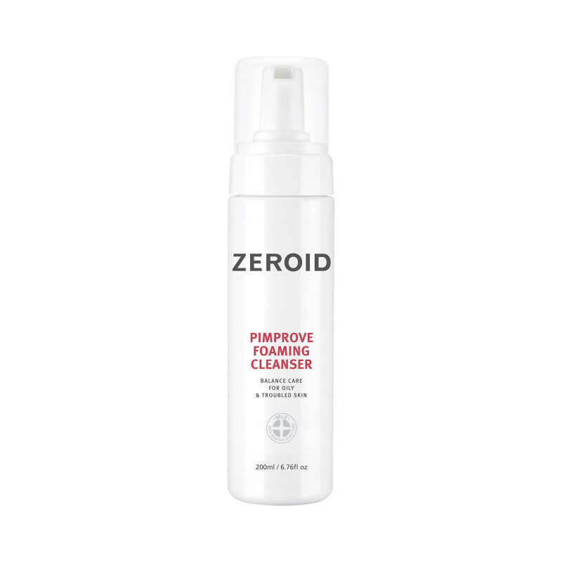 ZEROID PIMPROVE Mousse nettoyante hypoallergénique pour peaux grasses et à tendance acnéique 200 ml